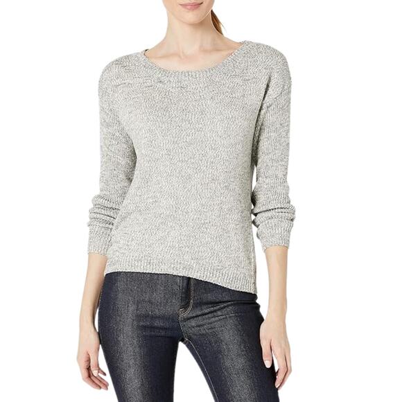 WHBM Silver Metallic Loose Fit Sweater Long Sleeve Sweater Size XS - Picture 1 of 4